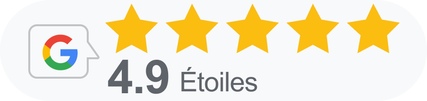 Avis Google - 4.9 Étoiles