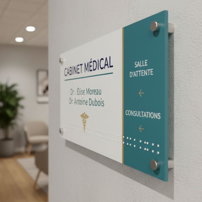 Plaque signalétique cabinet médical
