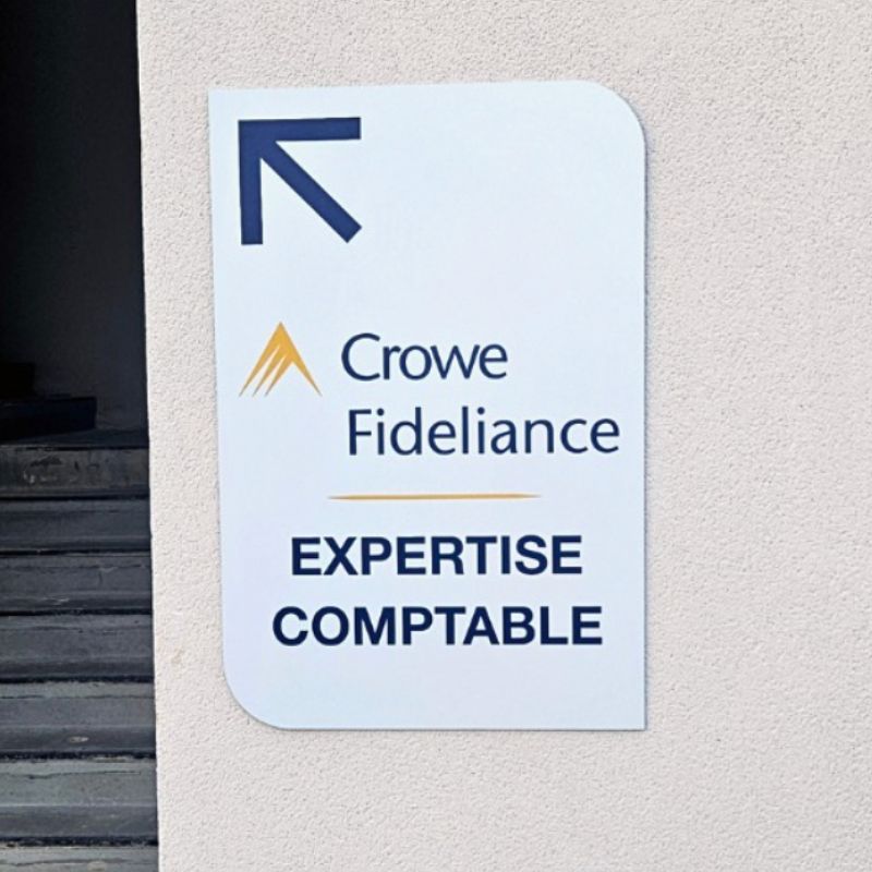 Plaque signalétique comptable